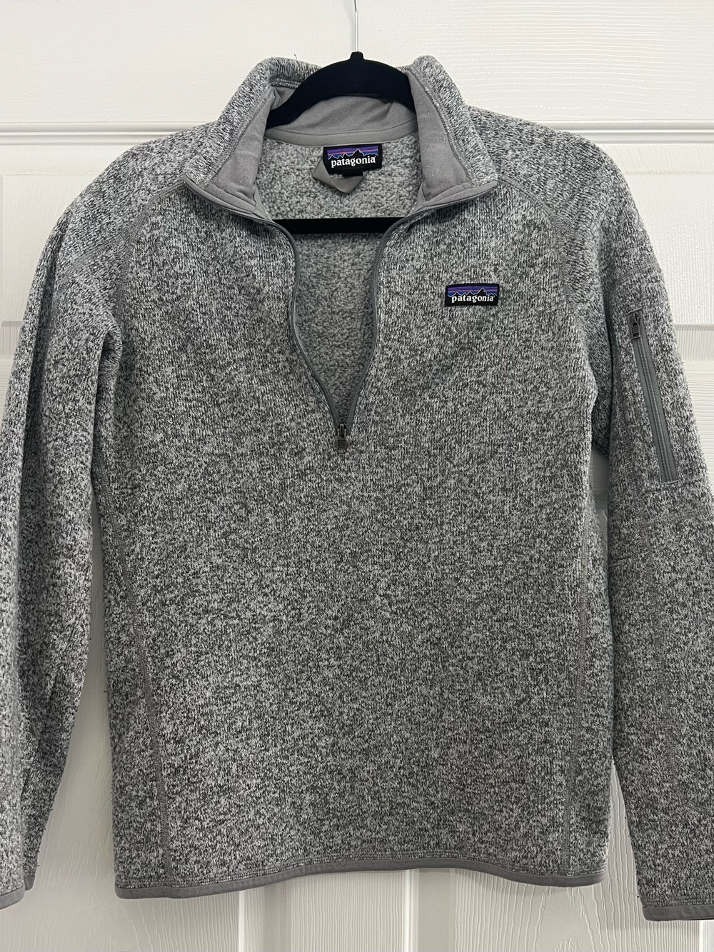 Patagonia Better Sweater 1/4 Zip Women's Medium Gray Heather Fleece